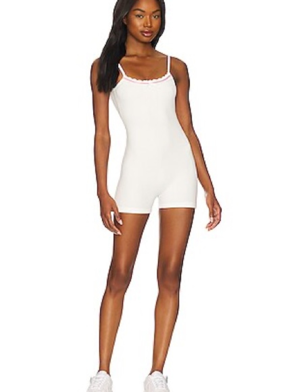 Frankie’s bikinis x Gigi HADID white waffle romper